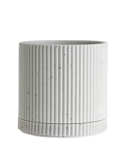 Earthenware Flower Pot 12 cm - Grey