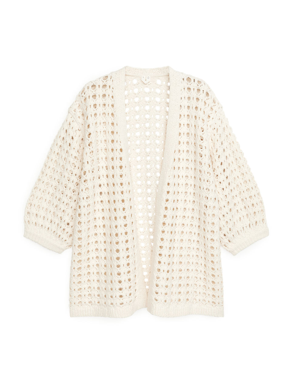 Lace Knit Cardigan - White