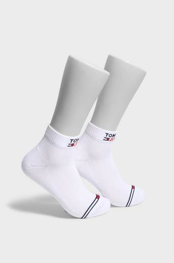 Tommy Hilfiger 2-Pack Strumpor TH Uni TJ Quarter 2P Vit