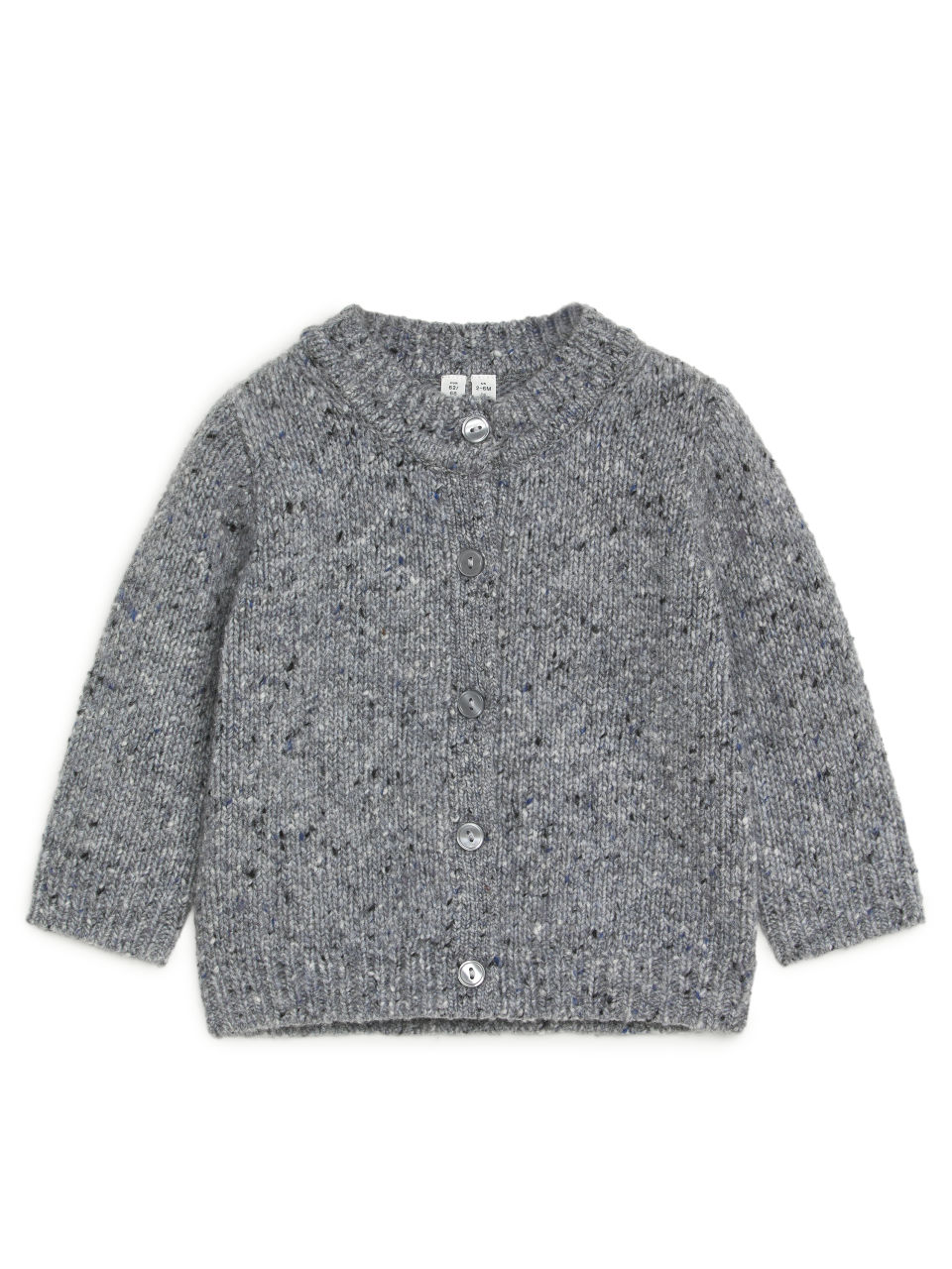 Merino Wool Cardigan - Grey
