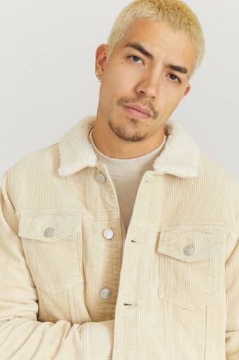 Studio Total Jacka Trucker Jacket Cord Natur
