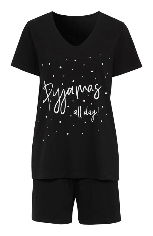 Cellbes Pyjamas Svart Prickig