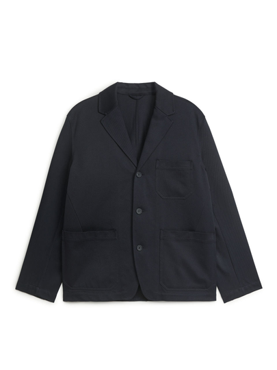 Twill Blazer - Blue