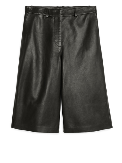 Leather Culottes - Black