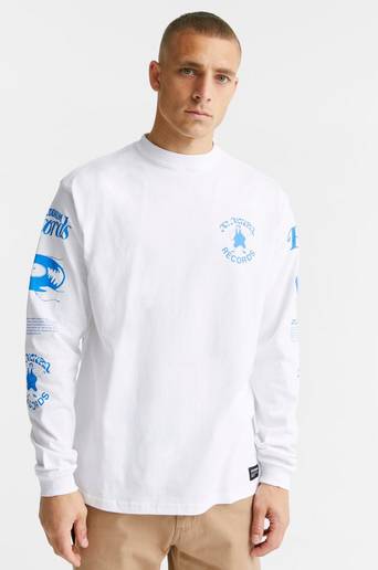 Dr.Denim Långärmad T-Shirt Reno Long Sleeve Vit
