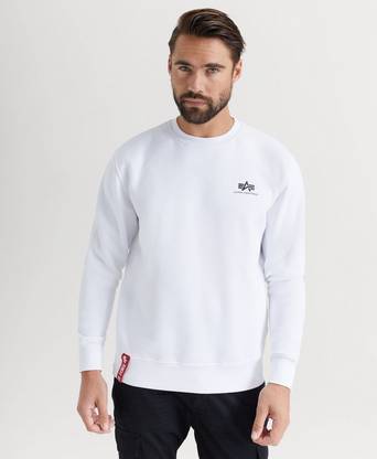 Alpha Industries SWEATSHIRT Basic Sweater Small Logo Vit