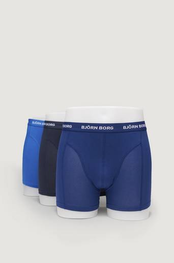 Björn Borg Boxershorts Noos Solids 3-pack Blå