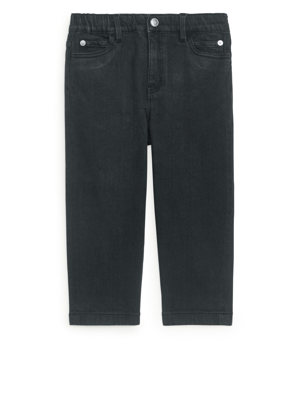Tapered Pull-On Jeans - Black