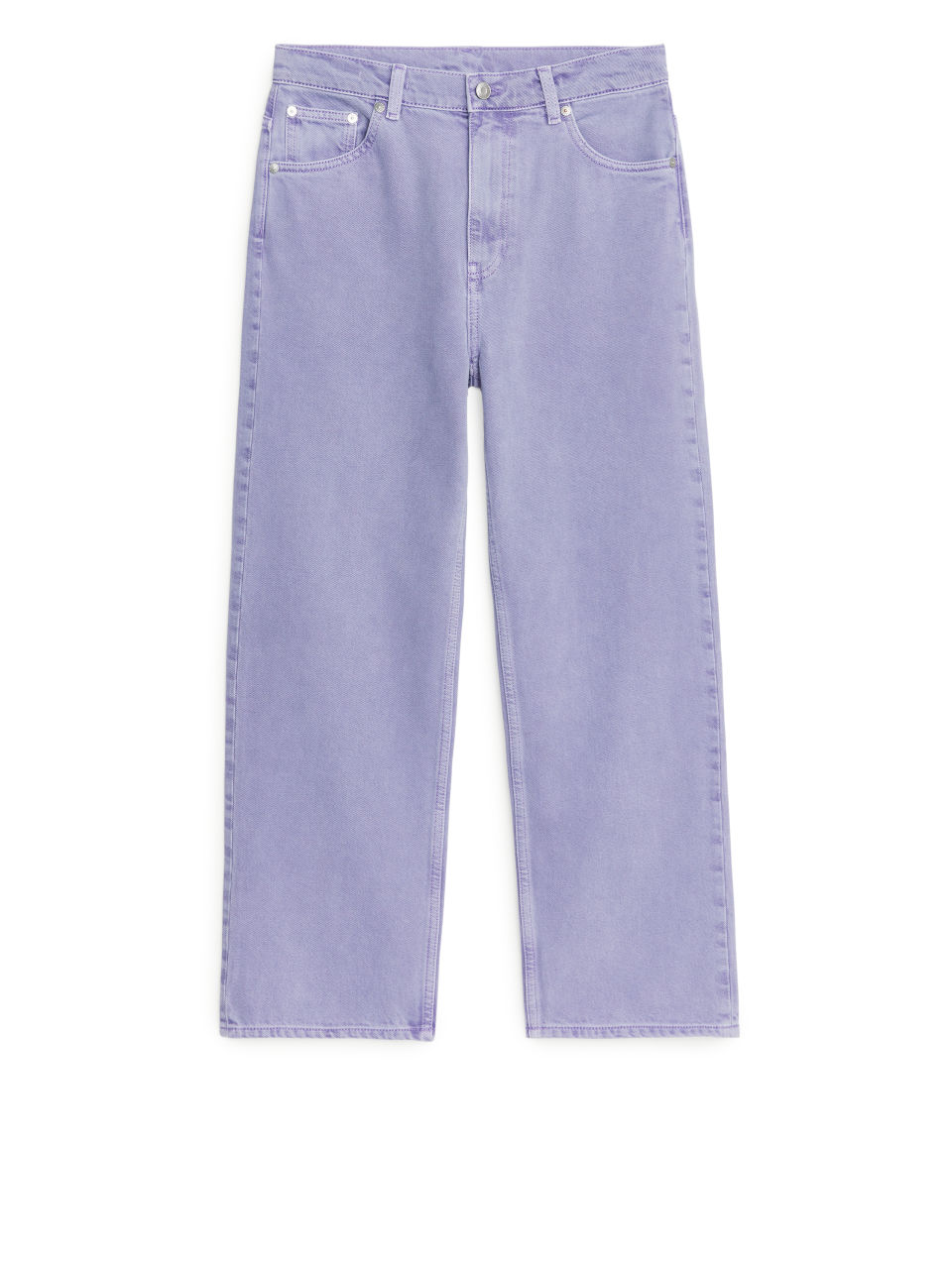STRAIGHT Cropped Jeans - Purple