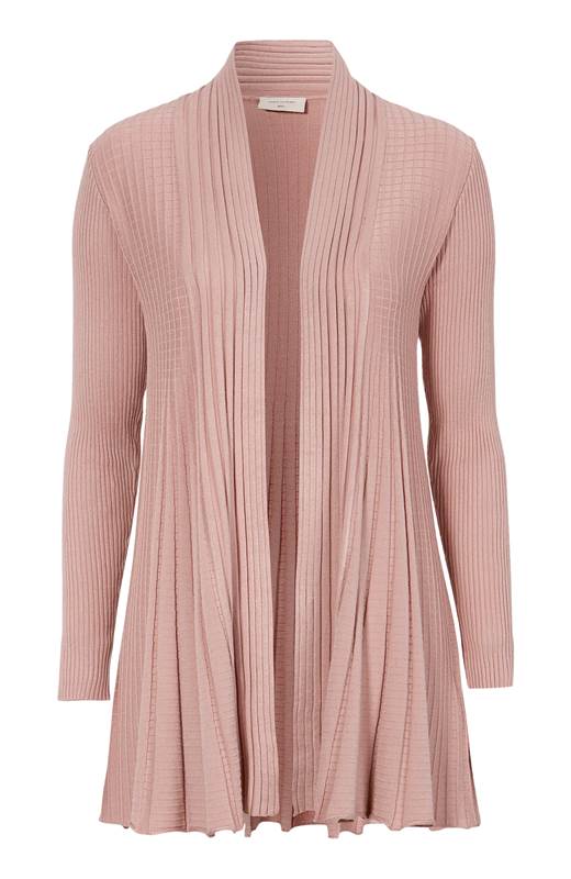 Freequent Cardigan Claudisse lång Dimrosa