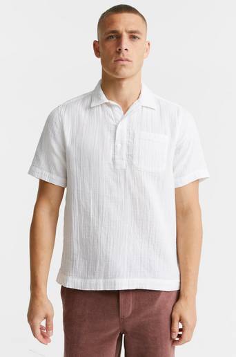 Studio Total Soft Half Placket Shirt Natur