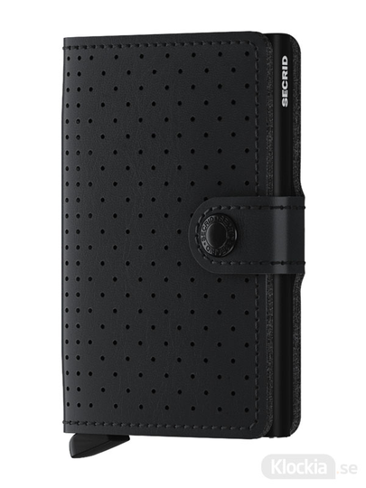 SECRID Miniwallet Perforated Black MPf-Black