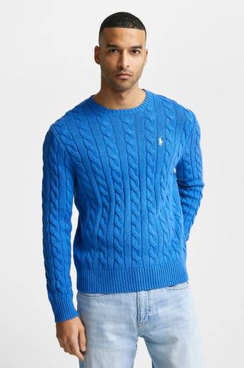 Polo Ralph Lauren Stickad Tröja SSC23 Cable Knit Blå