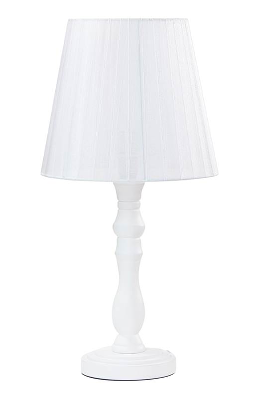 Bordslampa Elin trä/organza Vit