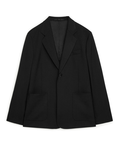Modern Wool Blazer - Black