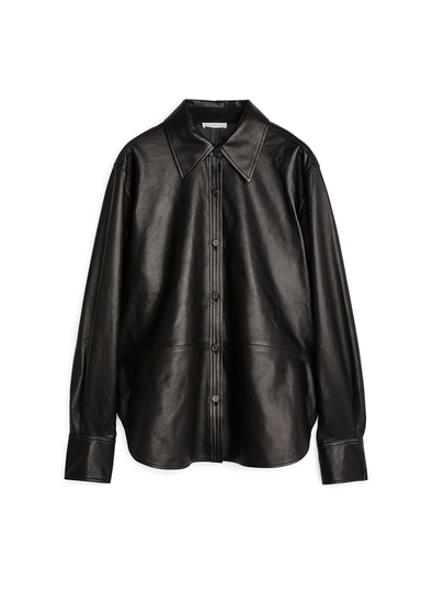 Leather Shirt - Black