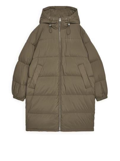 2021 Mid-Length Down Coat - Brown