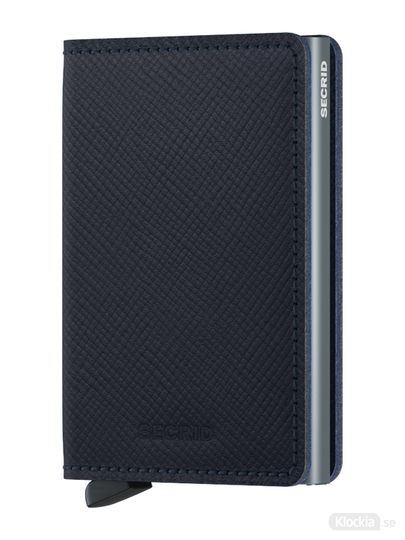 Plånbok SECRID Slimwallet Saffiano Navy