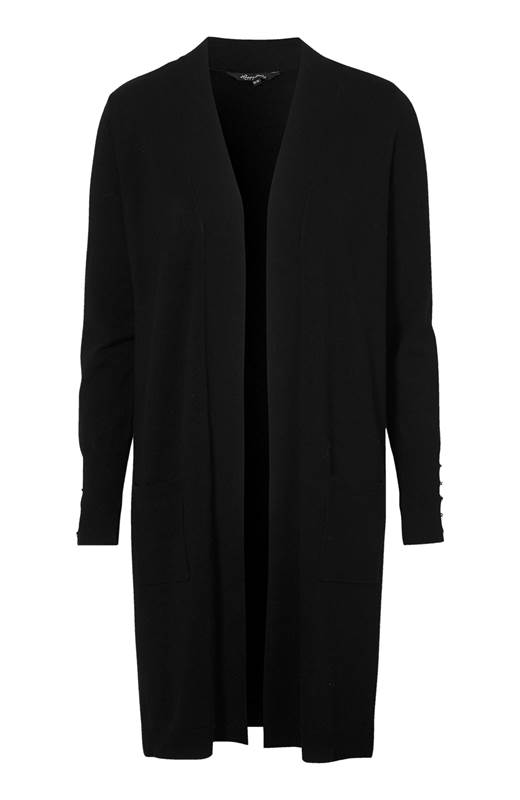 Happy Holly Finstickad cardigan Valerie Svart