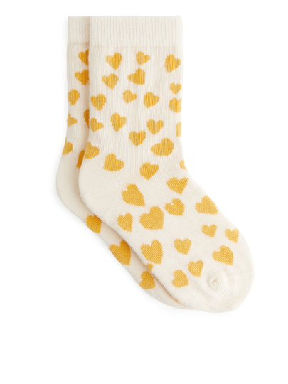 Jacquard Socks - Yellow
