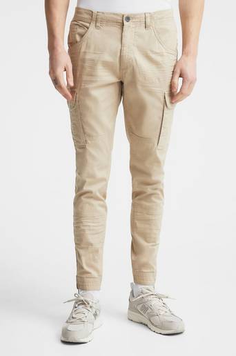 William Baxter Cargobyxor Army Cargo Trousers Beige