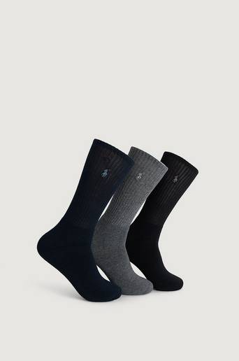 Polo Ralph Lauren 3-Pack Strumpor Crew Socks Multi