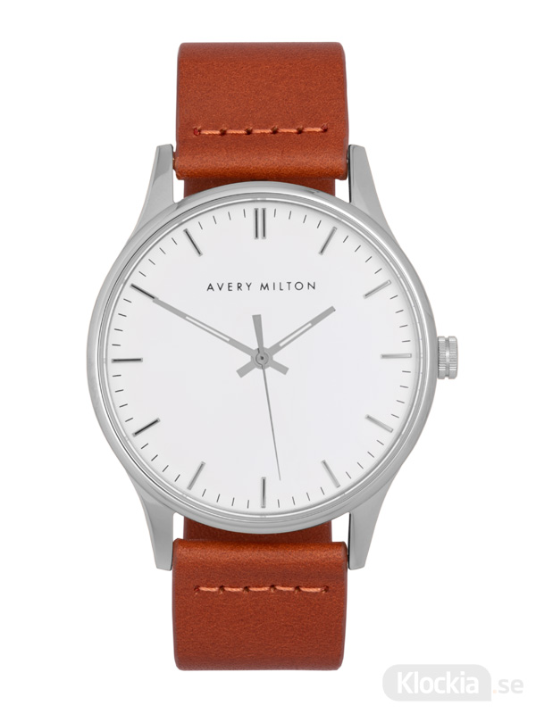 Avery Milton Como Brown Silver/White 1193402220 Unisexklocka