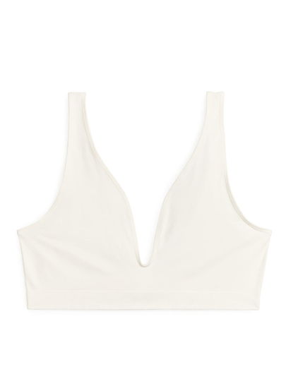 Seamless Soft Bra - White