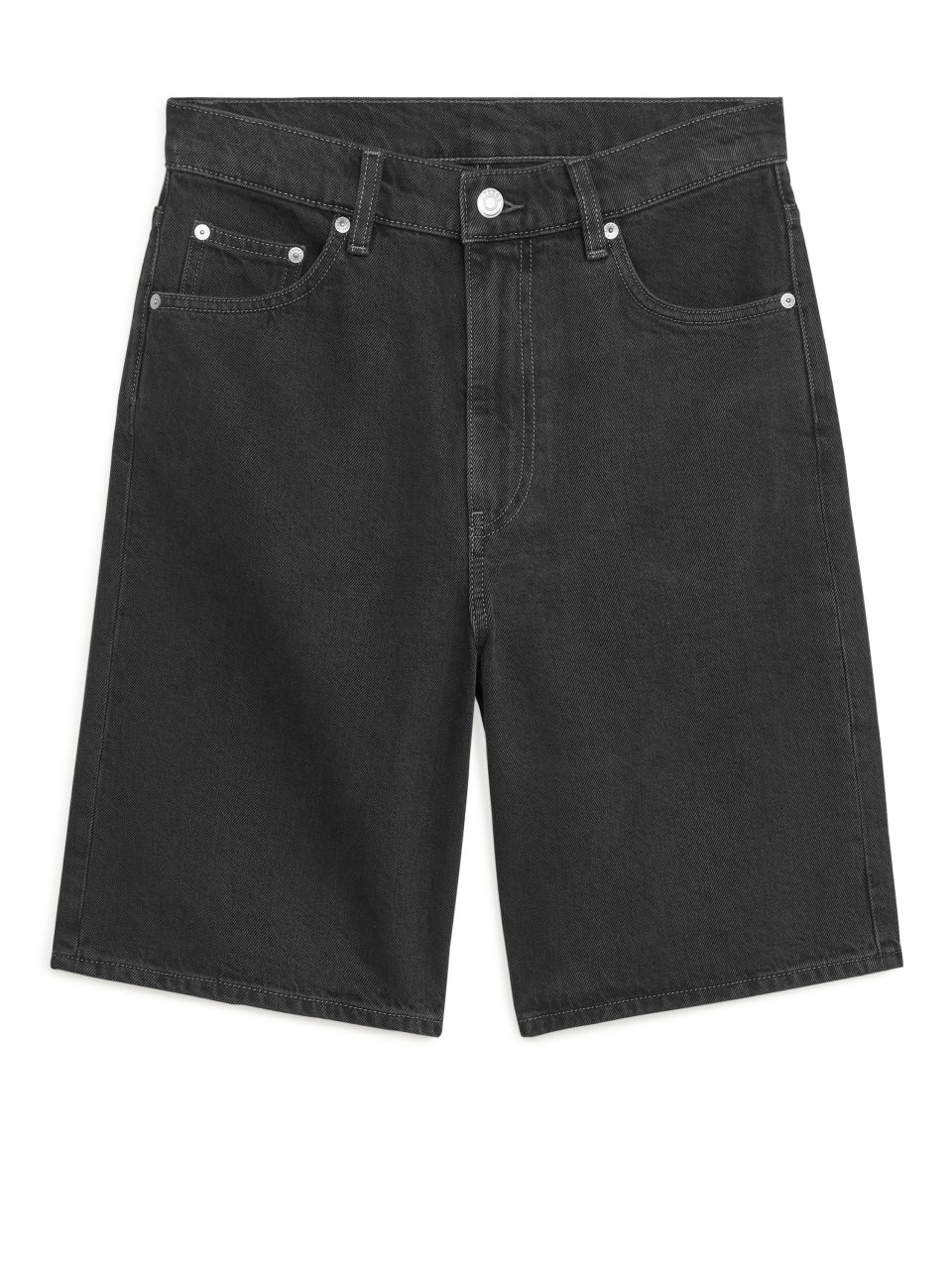 Denim Shorts - Grey