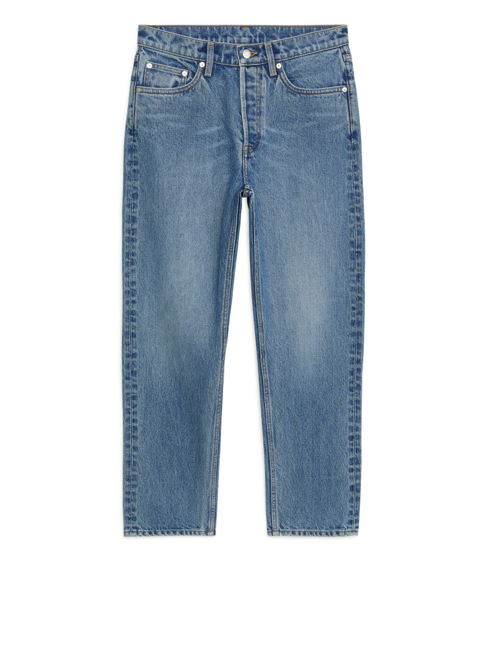 CURVED CROPPED Jeans - Blue