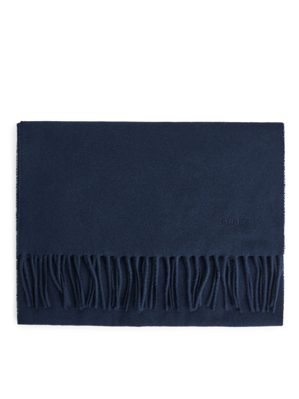 Woven Wool Scarf - Blue