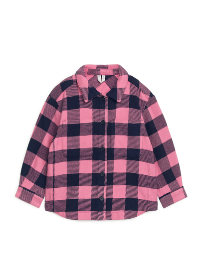 Checked Overshirt - Pink