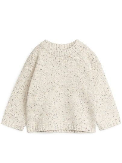 Linen Blend Jumper - Beige