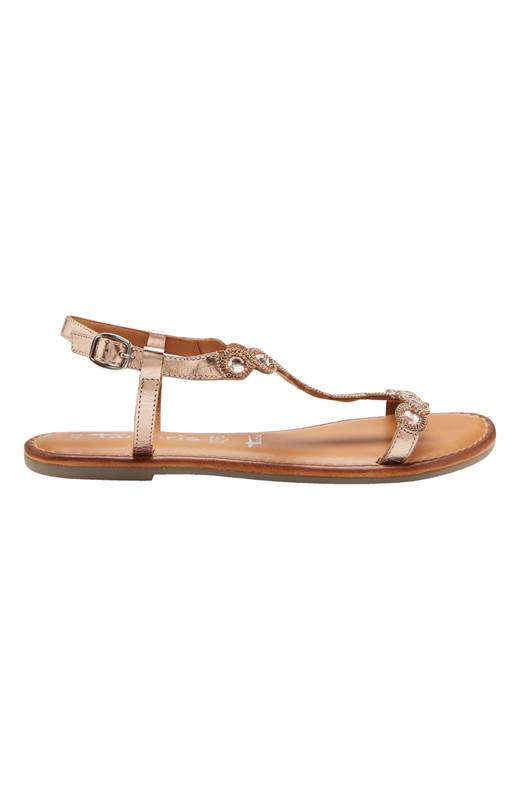 Tamaris Skinnsandal Koppar