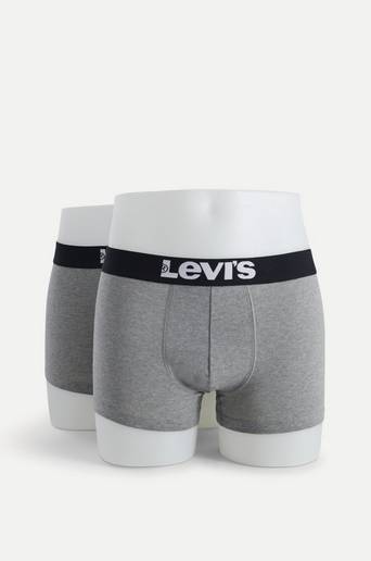 Levi's 2-Pack Kalsonger Levi's Men Solid Basic Trunk 2P Grå