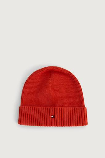 Tommy Hilfiger Mössa Pima Cotton Beanie Orange