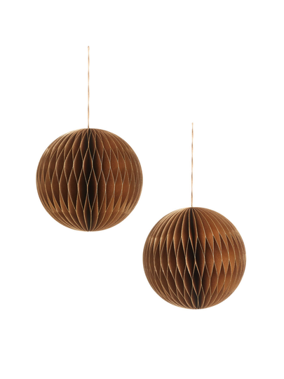 Honeycomb Ornaments 15 cm - Brown