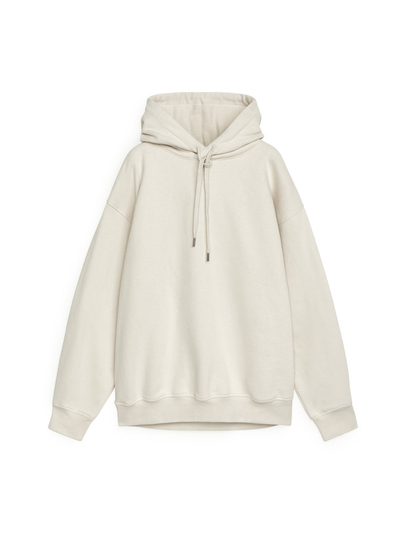 French Terry Hoodie - Beige