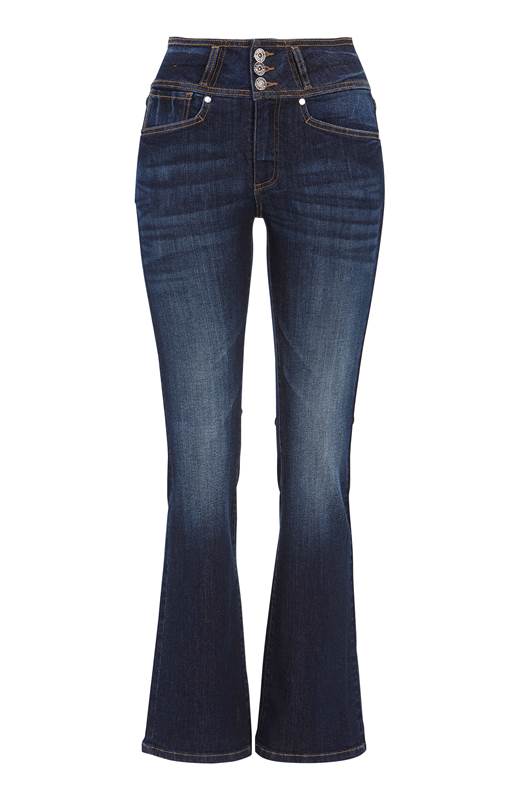 Cellbes Bootcut jeans med hög midja Jennifer Blå denim