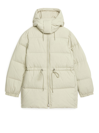 Waisted Down Jacket - Green