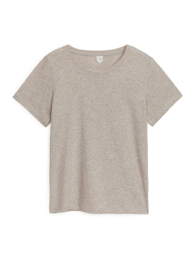 Soft Cotton T-Shirt - Beige