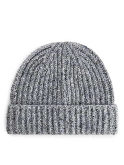 Neps Wool Beanie - Grey