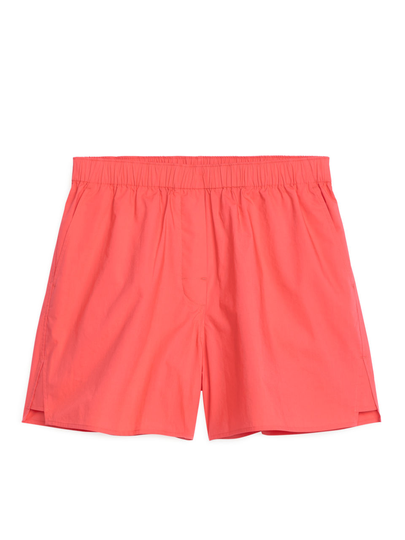 Poplin Shorts - Red