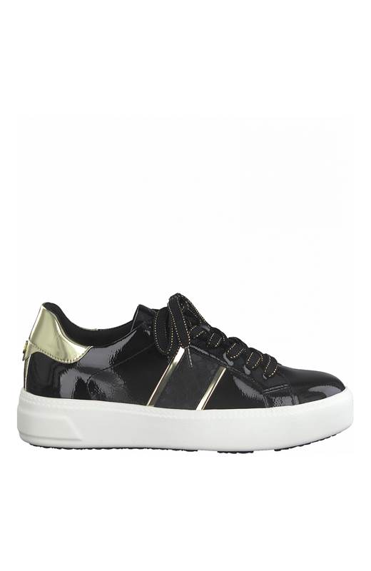 Tamaris Sneakers Svart Guld