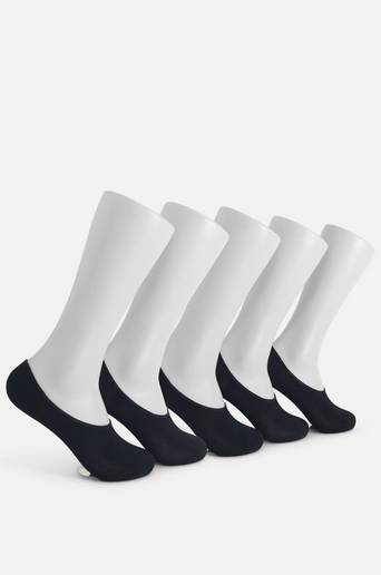 Resteröds Steps Bamboo No Show Socks 5-pack Svart