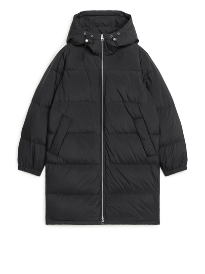 2021 Mid-Length Down Coat - Black