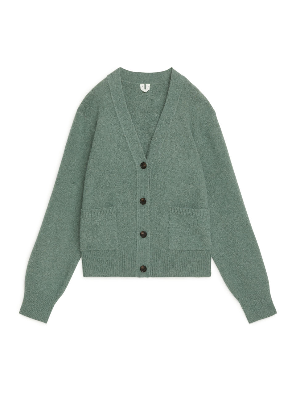 Alpaca & Merino Cardigan - Green