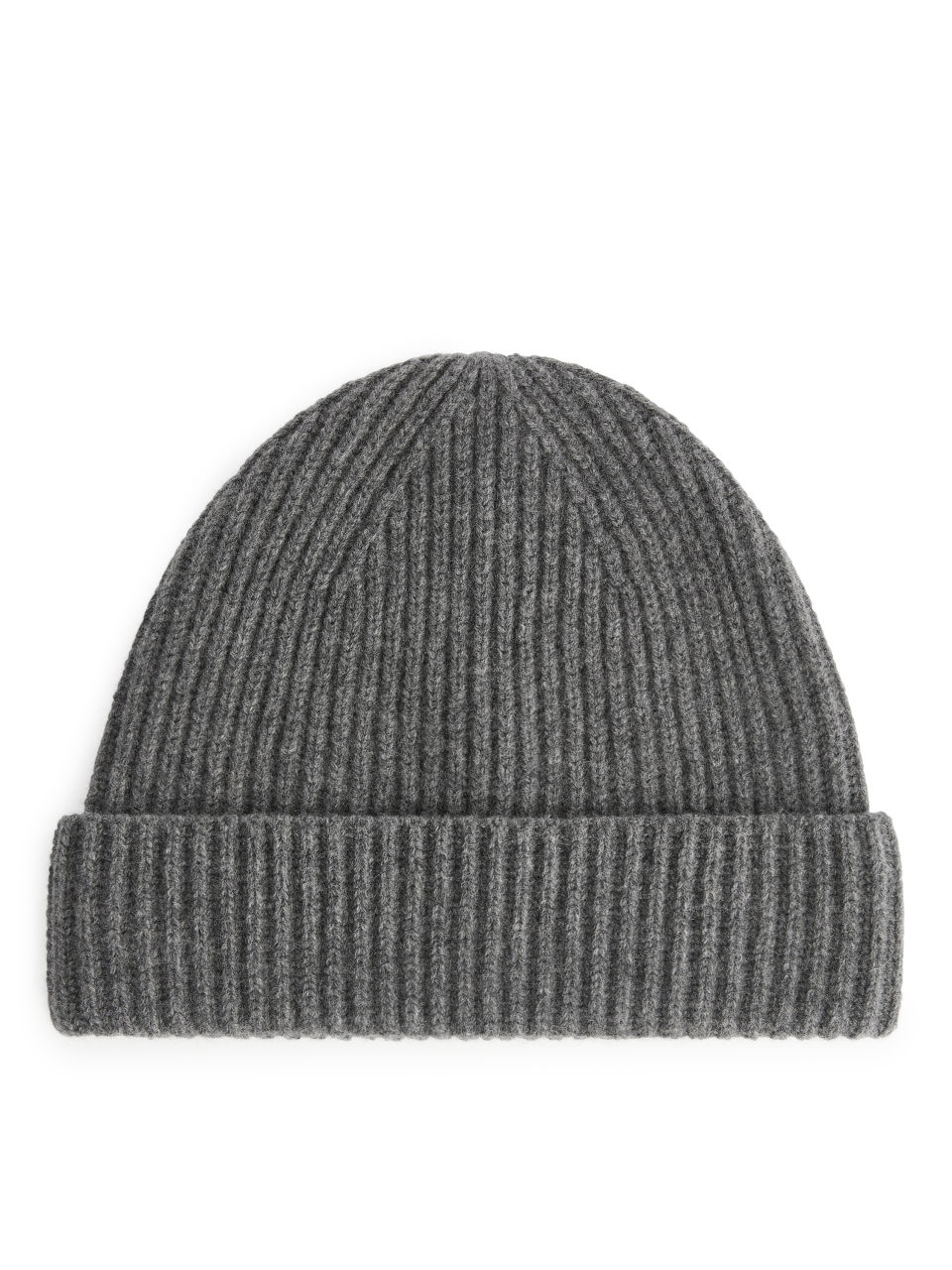 Cashmere Blend Beanie - Grey