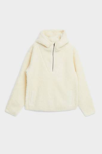 Studio Total Pile 1/2 Zip Hoodie Natur