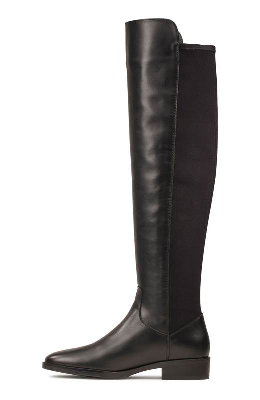 Clarks Hög skinnstövel med stretch Pure Caddy Svart